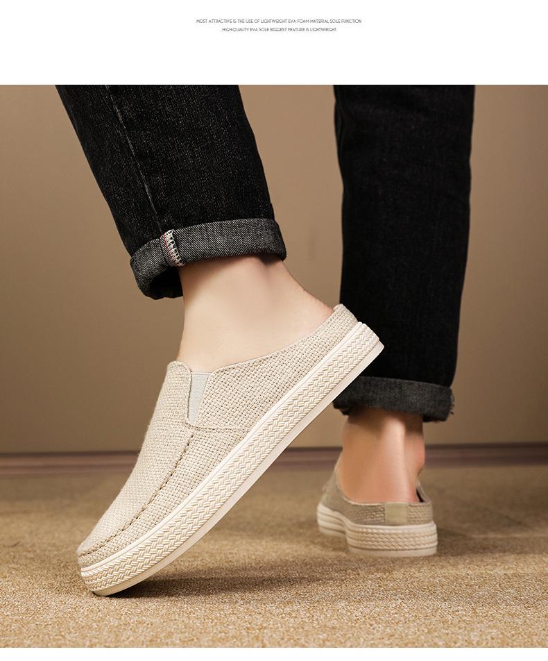 Atmungsaktive Herren-Slip-On Freizeitschuhe - Leichte, Weiche, Rutschfeste, Abriebfeste Halbschuhe