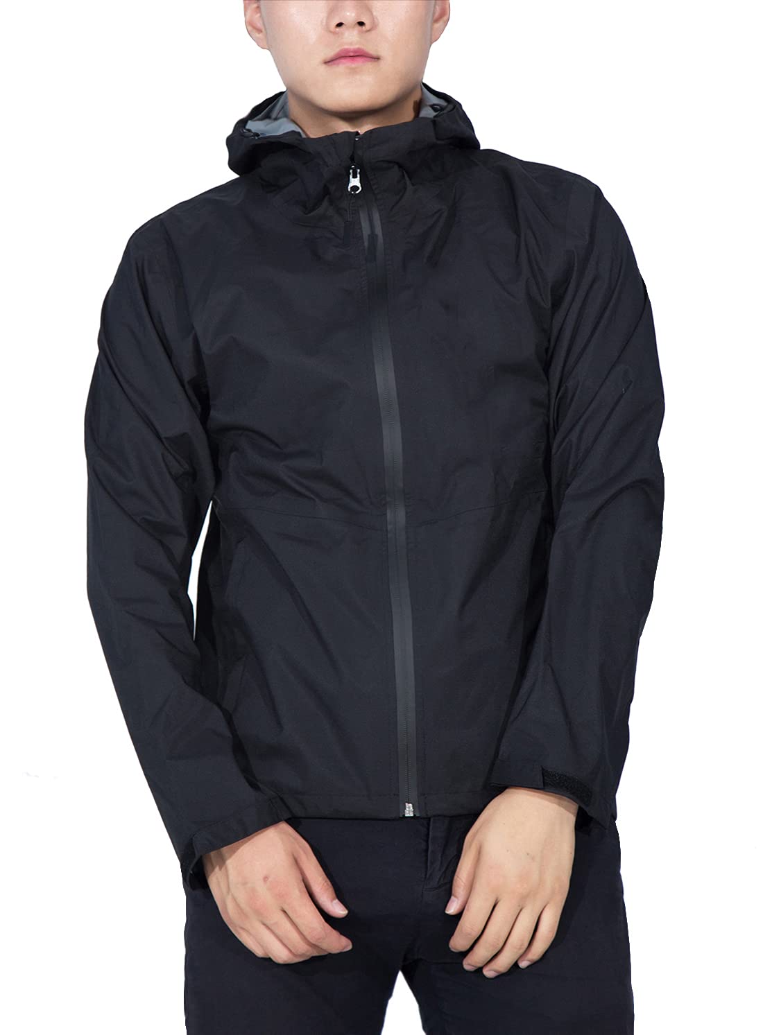 

Водонепроницаемая горная парка Arashiyama, дождевик для и размер S, мужская, для гольфа, рыбалки, велоспорта, черная, чёрный