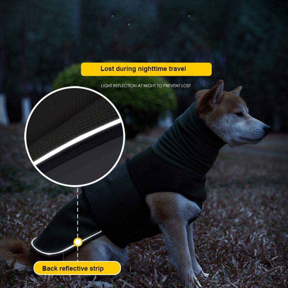 Reflective Dog Calming Hoodie Noise-proof Dog Vest Jacket New Pet Earmuff  Small Large Dog