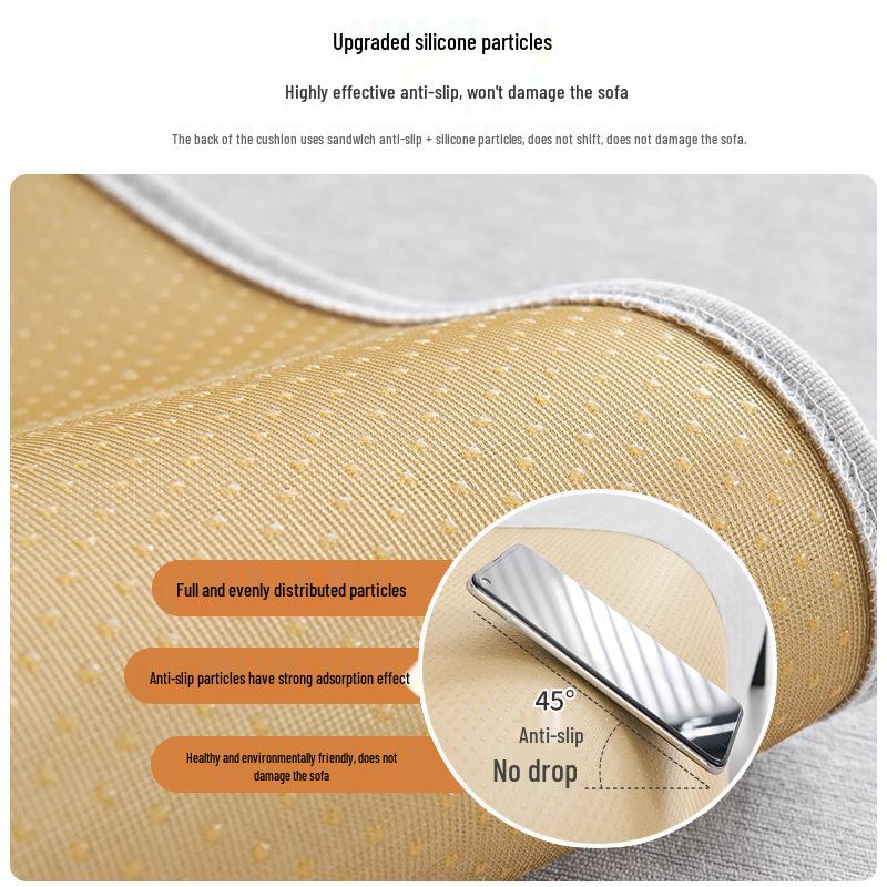 Four Seasons Universal Non-Slip Chenille Sofa Cushion & Backrest Cover - 2025 New Style