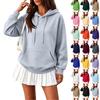 Women's Fashion Long Sleeve Color Hoodie
