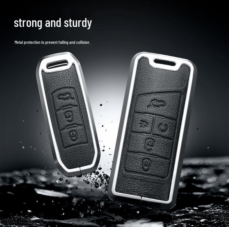 Metal Full Coverage Key Shell for GAC Trumpchi 18 Models: GA4, GS4, GA3, GE3