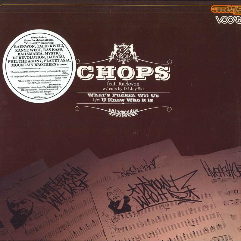 

12-дюймовая пластинка CHOPS - What s Fuckin Wit Us / U Know Who VRGVR150031 Vocab Records, 2003 US Рэп и хип-хоп/R&B