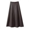PU Leather Skirt Autumn High Waist A-line Fashion Big Swing Umbrella Skirt Mid-length Skirt