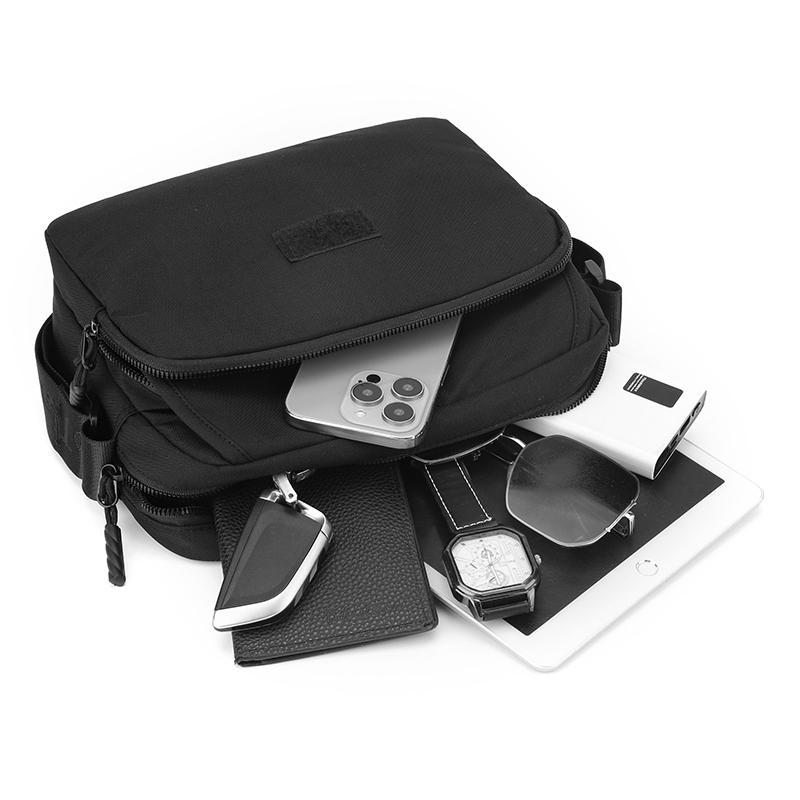 Men's Oxford Bag Multi-Layer Shoulder Crossbody Bag