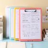 Large Capacity Writing Clipboard A4 File Organizer Memo Clip Board 4 Color A4 File Folder  School