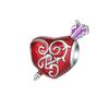 925 Silver Charms Flower Red Murano Glass Beads Earring Pendant Bracelets Necklaces Womens DIY Jewelry Gift