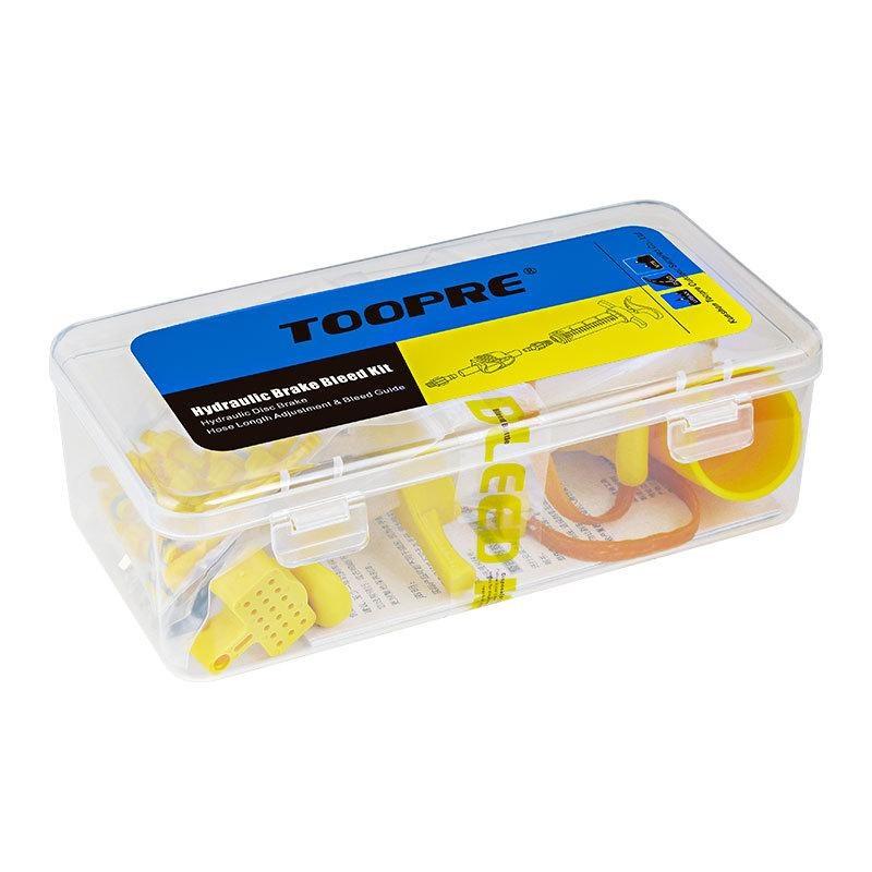 Hydraulic Disc Brake Bleed Kit Multi-size Adapters Portable Drop-resistant Case for  Road Bike Maintenance