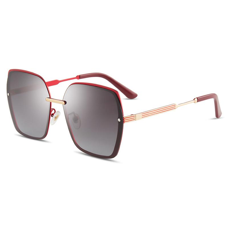 Ochelari de Soare Polarizați Ochelari de Soare de Damă Fotografie de Stradă Ochelari Broască Metalici Ochelari la Modă