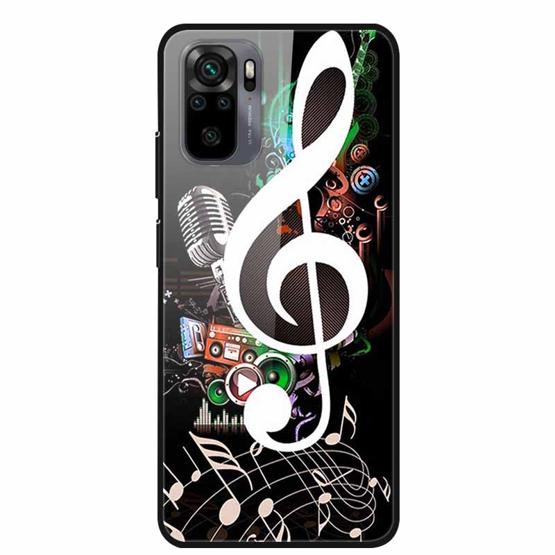 Edzett Üveg tok Redmi Note 10 Pro-hoz Fedél Kemény tok Xiaomi Redmi Note10 5G Telefon Tokhoz Note10 Pro Fundas TPU Lökhárító
