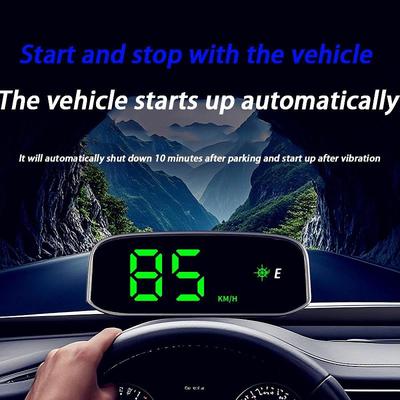 Car HUD Head Up Speed Meter Display Modern MPH/kmh for Suvs Vehicle
