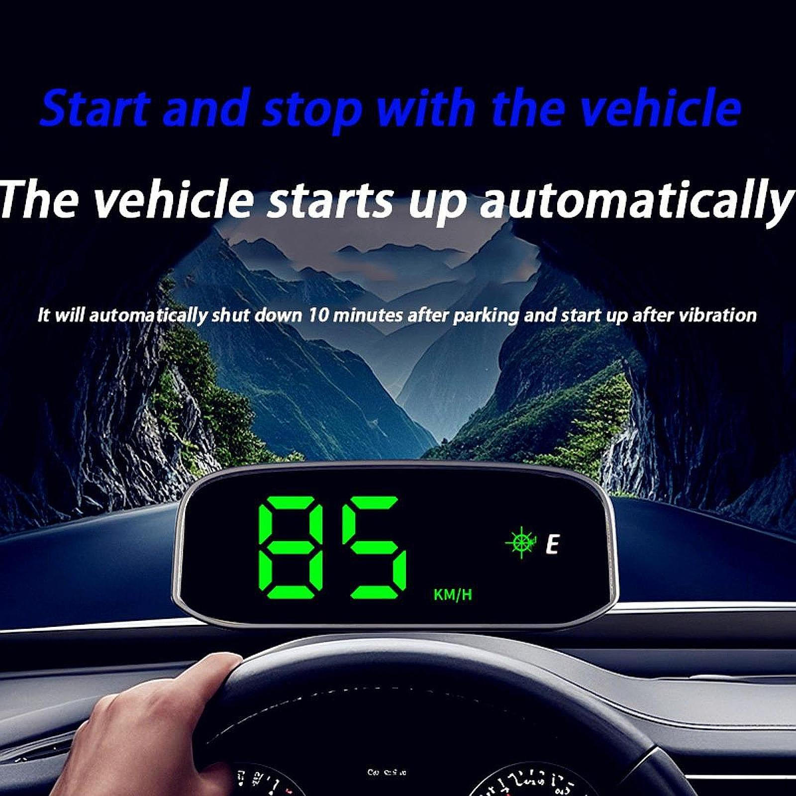

Car HUD Head up Speed Meter Display Modern MPH/kmh for Suvs Vehicle
