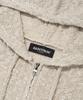 SAINTPAIN Sp Cross Damaged Knit Zip-Up Ivory