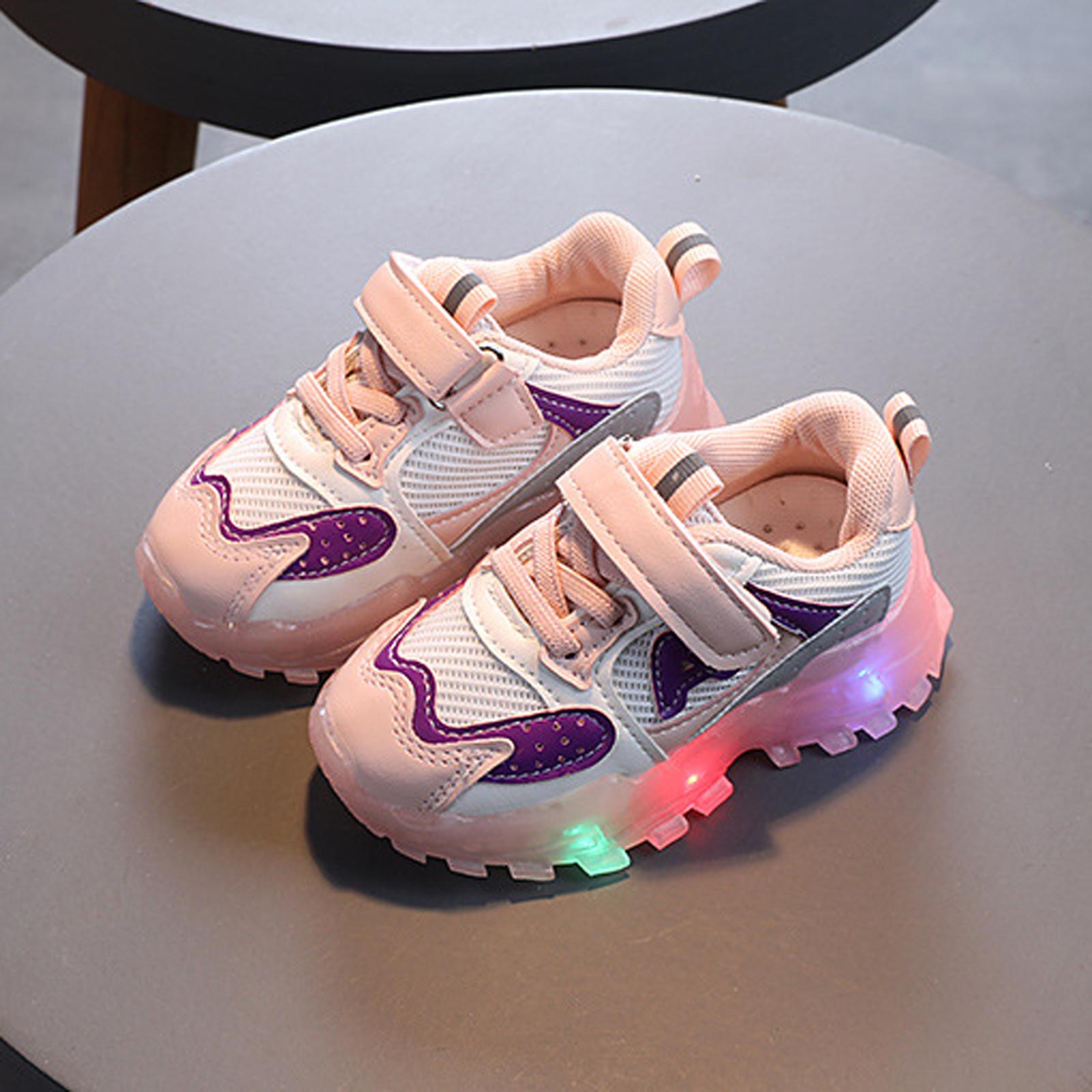 

Детская дышащая светодиодная мигающая обувь для маленьких мальчиков и девочек 22