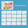 30 Sheets Cartoon Convenient Graffiti Book Watercolor Coloring Book, Suitable for Markers, Watercolor Pens, and Colored Pencils