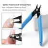 Nail Art Diamond & Chain Cutting Pliers, Heavy Duty Metal Disassembly Scissors, Rivet Ornaments Removal Tool
