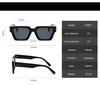 2pcs Pack Female Luxury Square Sunglasses Premium Shades Design Black Brand Eyeglasses Mens Sun Glasses For Women UV400