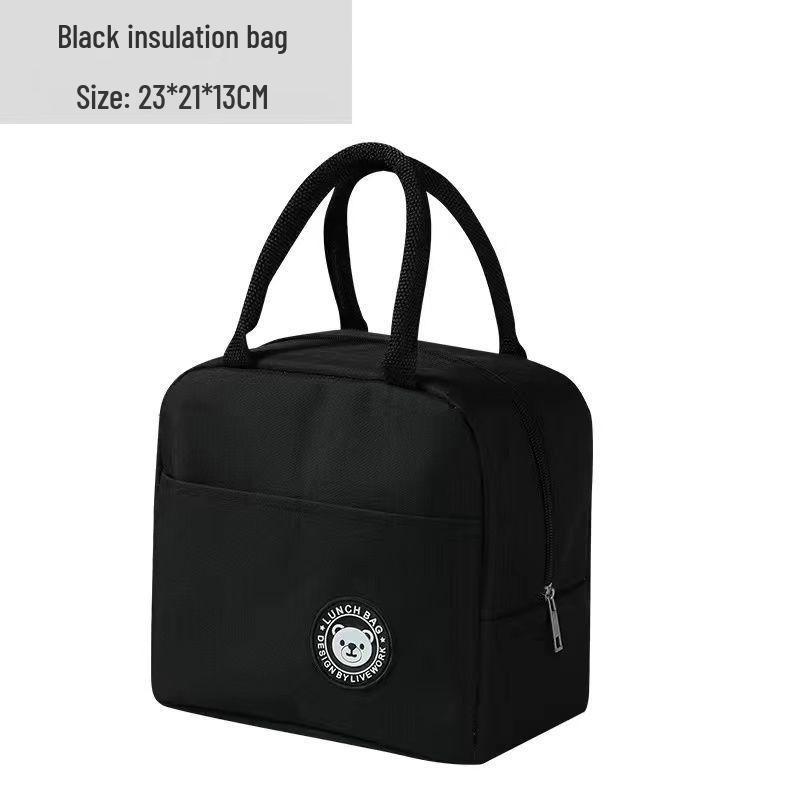 Portable Thickened Insulated Picnic Bag with Aluminum Foil for Outdoor Lunch and Ice Pack Storage