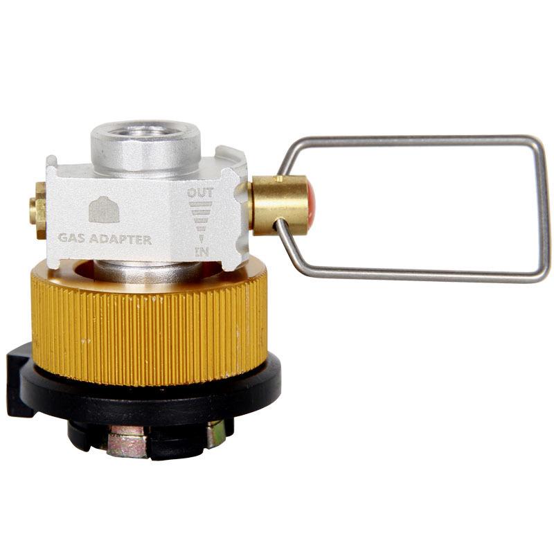 German Standard LPG Stove Head: Outdoor Gas Can Adapter with Long Flat Cassette and Inflatable Valve Connector Pipe
