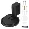 Uxcell 2-Piece Magnetic Door Stop, Quiet Magnetic Floor Door Stop with Adhesive, Mechanical Floor Door Stop for Bedroom, Office, Bathroom, Black