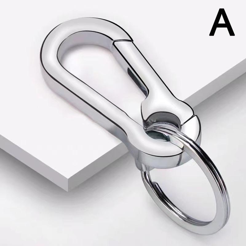 1 st högkvalitativ anti förlorad handgjord present till kvinnor män Bilnyckelring metall nyckelring nyckeltillbehör