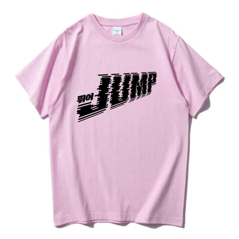 Skoč Jednobarevné tričko Módní Dívčí Kapelní trička Unisex Streetwear Ležérní Volné Krátký Rukáv Bavlněná Trička