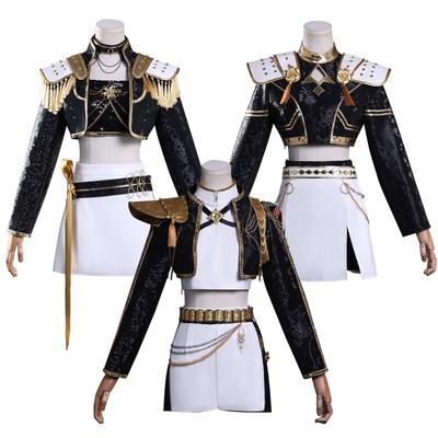 Ola coreana grupo de chicas K-POP grupo de chicas cazadoras de brujas traje de cos Rumi negro disfraz de cosplay bidimensional