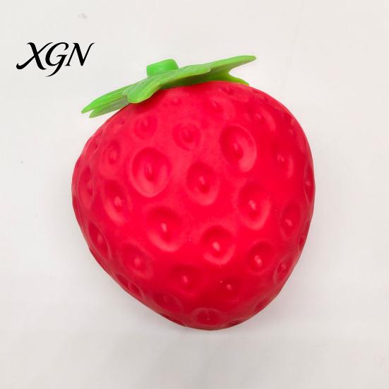 Anti Anxiety Squeeze Toy Stress Relief Pickle Toy, Reduction Cucumber Sensory Shaped Decompression Simulated Carrot Strawberry Pinch Fidget Focus Aid
