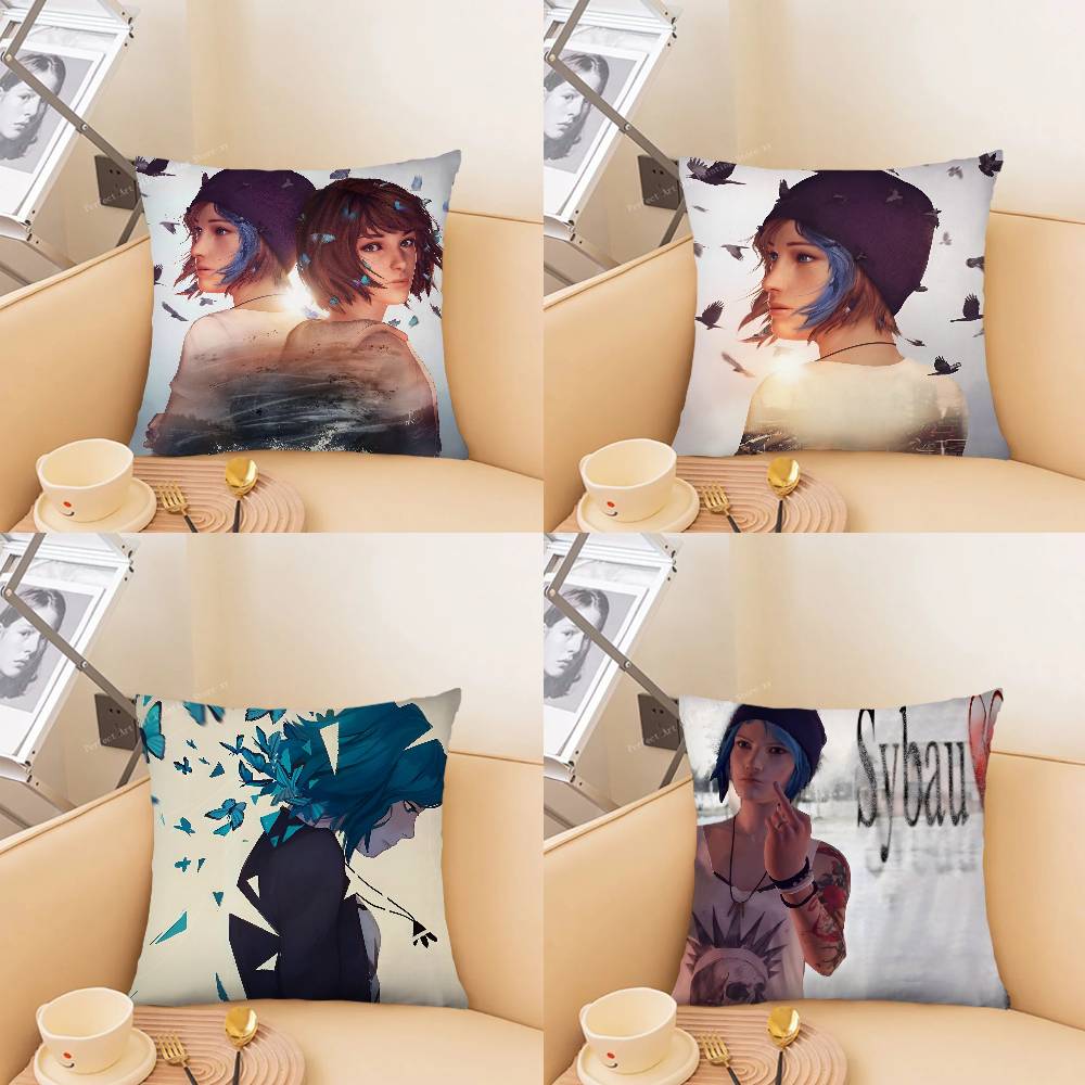 pc Popular Life Is SStrange Adventure Game Pillow Case Fashion Square Pillowcase Bedroom Sofa Room Ins Decoration Leisure