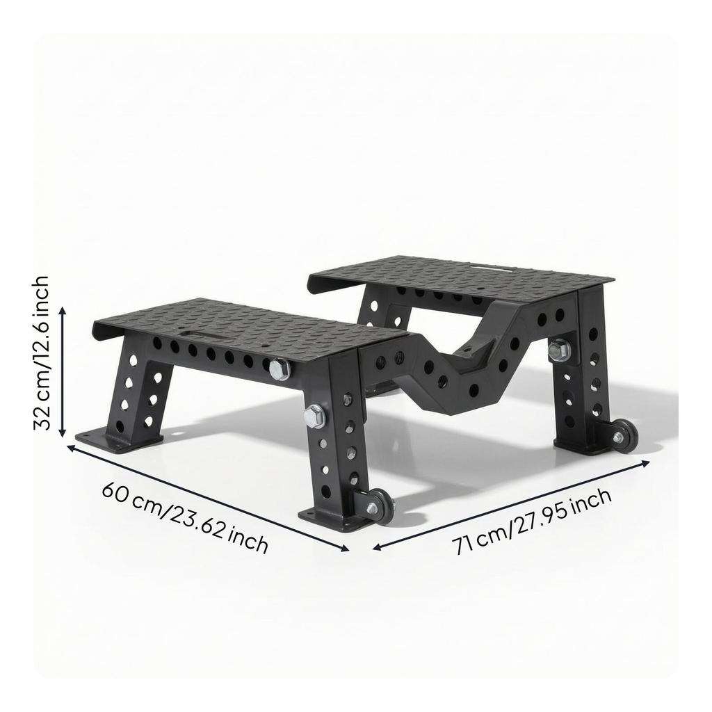 Gym Stand with Wheels Portable Deadlift Compact for Athletes