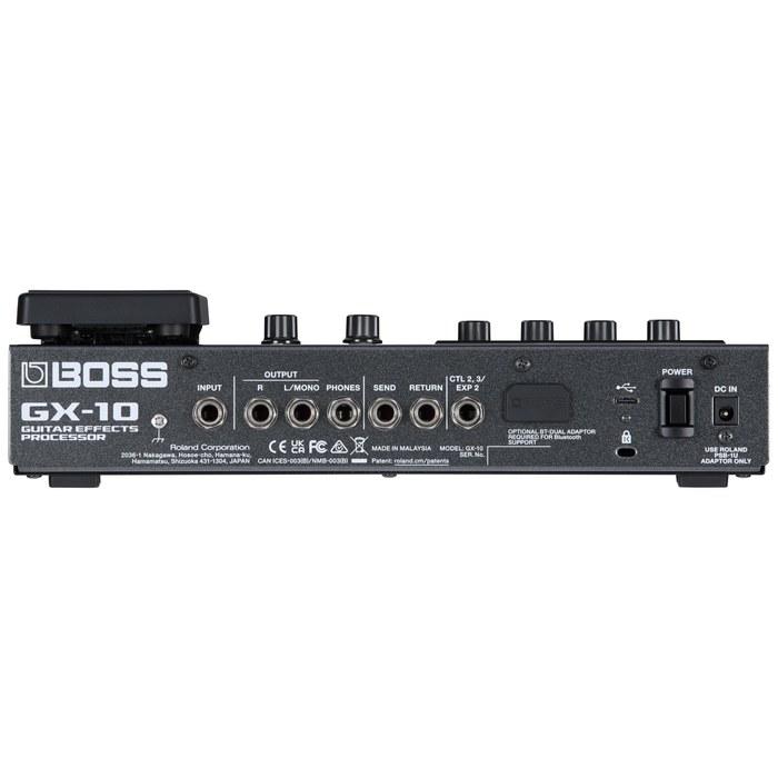 BOSS GX-10 Compact Guitar & Bass Effects Processor - GX-100 Sound Engine, Color Touchscreen, 32A Type, 170 BOSS Multimode Effects, Foot