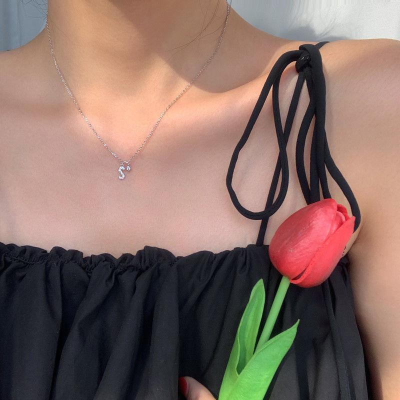 Geometric Pendant Necklace With Large And Small Squares