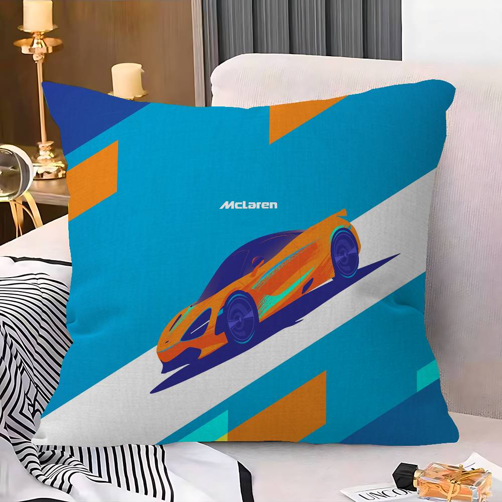 Funda de Almohada Decorativa Estética de Habitación con Logo M-McLaren Decoración del Hogar Dormitorio Cama Sofá Funda de Cojín 45x45