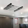 WallInstalled Fishing Rod Rack Acrylic Pole Storage Organizer Black Wall Mount for