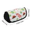 Pencil Bag Roomy Storage 300D Polyester Smooth Zipper with Dual Compartments for Pens Ruler Eraser Scissors for Students