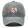 Rooster Print Adjustable Baseball Hat, Animal Flat Cap Lightweight Vintage Non-Stretch Fabric Headwear Snapback Sun Hat