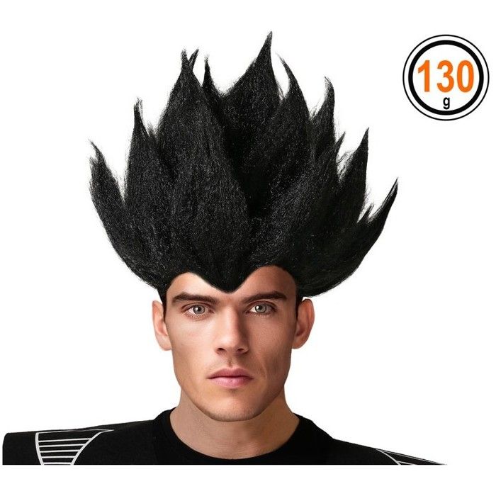 Černá manga paruka draka