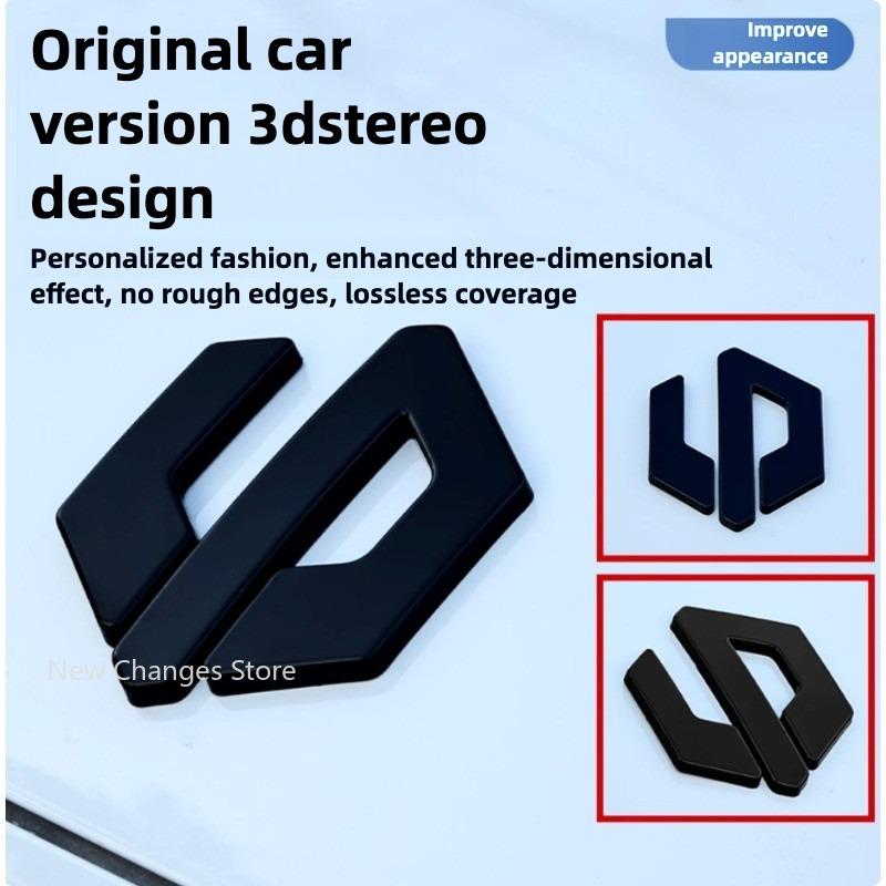 For Leapmotor B10 C10 C11 C16 Blackened Car Emblem Letter Sticker Black Warrior Exterior Modification Accessories