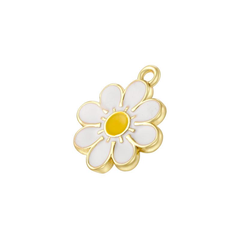Fresh And Sweet Sunflower Four-Leaf Clover Pendant Rose Smiley Face Daisy Pendant Vd1895-1903