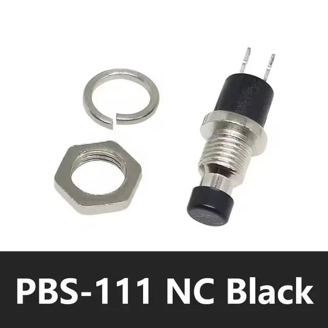 5/20/100Pcs 7Mm Push Button Switch Pbs-110/111 Momentary On-Off Micro Switch No Nc Reset Switch