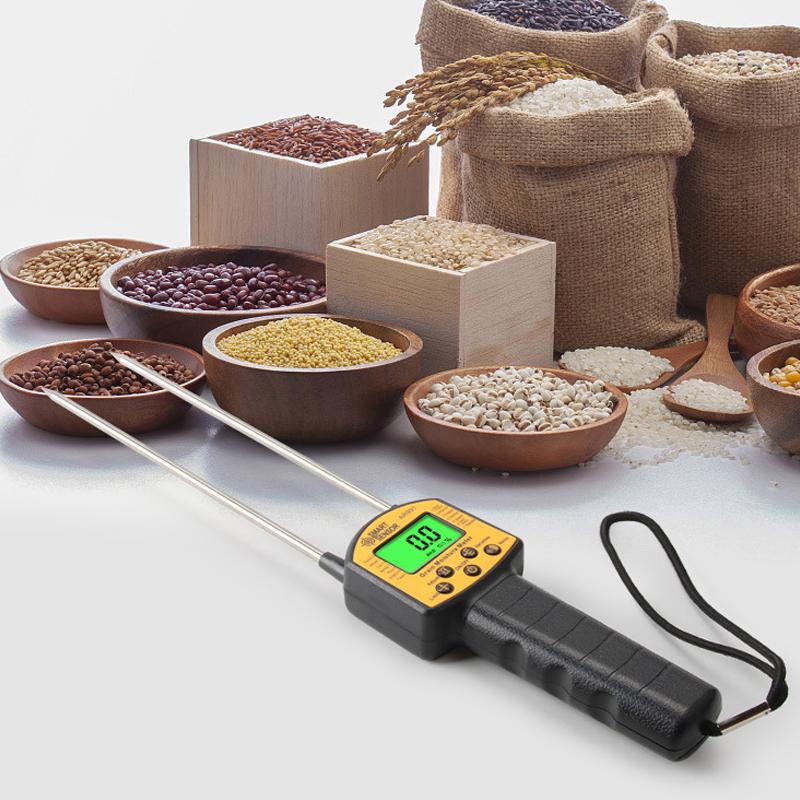 Handheld Grain Moisture Meter Robust Accurate Food Carbon Steel Needle Moisture Tester Detector