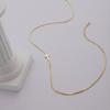 Fashionable Ins Style 14K Gold-plated Cross Necklace with A Simple and High-end Feel, Women's Light Luxury Collarbone Chain