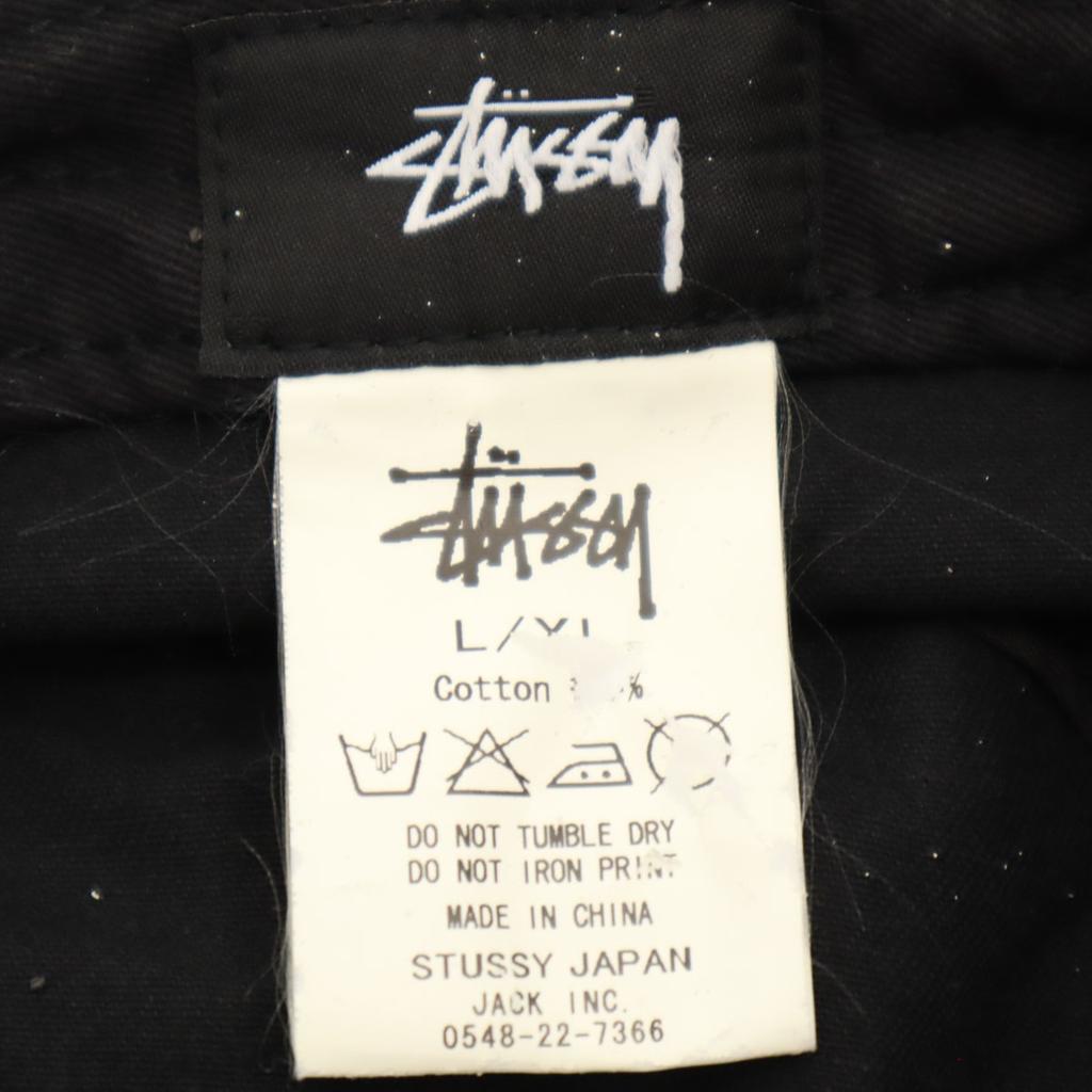 Stussy All-over Print Bucket Hat L Black Women Used