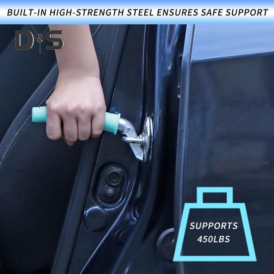 1/2 ks asistenční rukojeť dveří auta pro starší osoby Neklouzavá přenosná rukojeť pro podporu vozidla Snadná pomoc při sezení a vstávání rukojeť západky dveří auta pro seniory Dárek