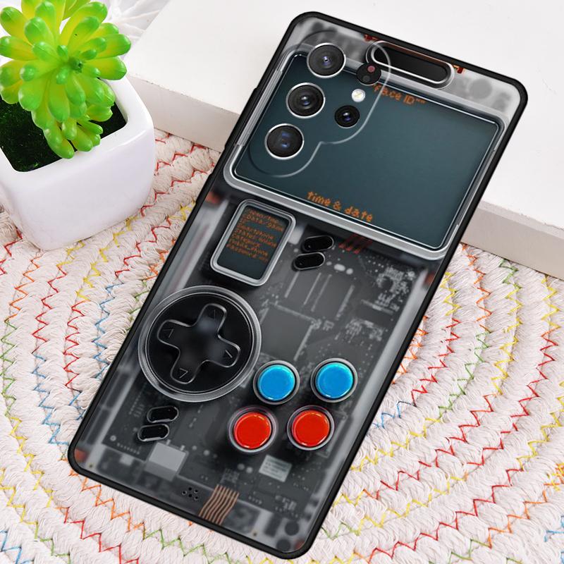 Retro Game Console TPU Phone Case For Samsung Galaxy Note 10 Pro S26 S25 S24 S23 S22 Ultra Plus S21 FE S20 Shockproof Cover