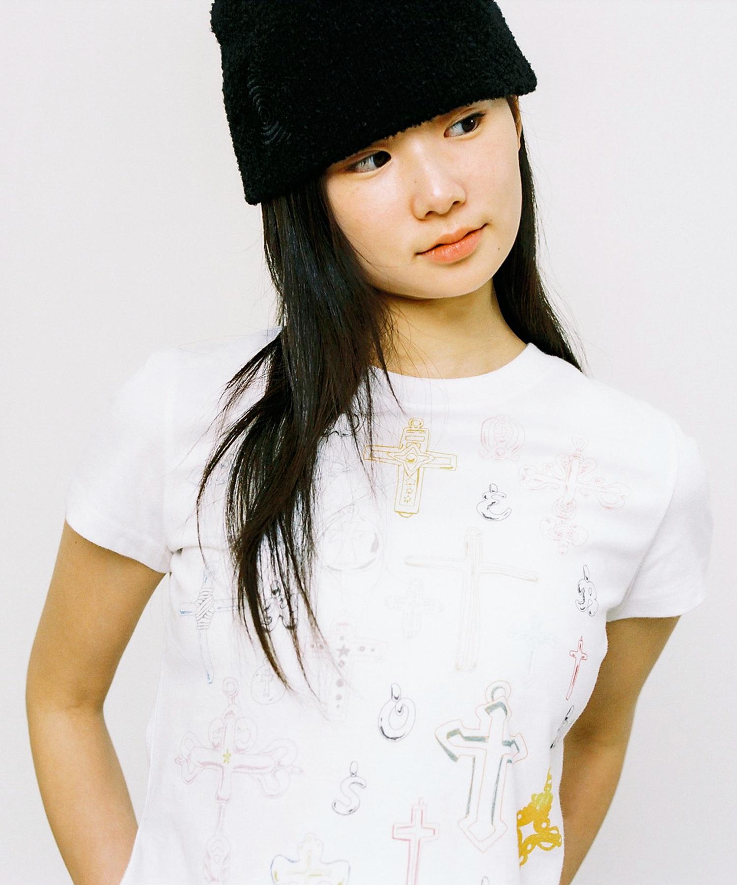Web House Sketch Cross Angel Tea - White White