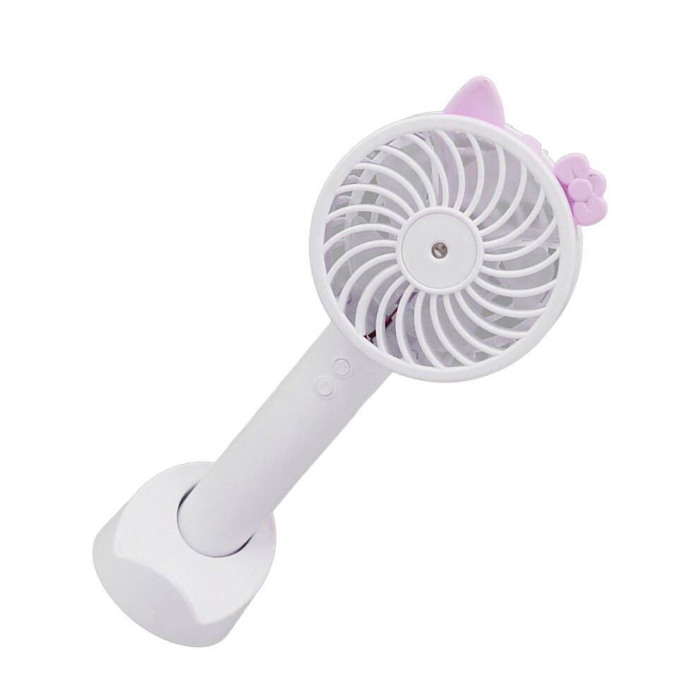 Battery Operated Handheld Fan, USB Rechargeable 3 Speed Mini Fan, Cooling Mist Personal Fan, Ultra-Portable Lightweight Fan For Travel Home And Office