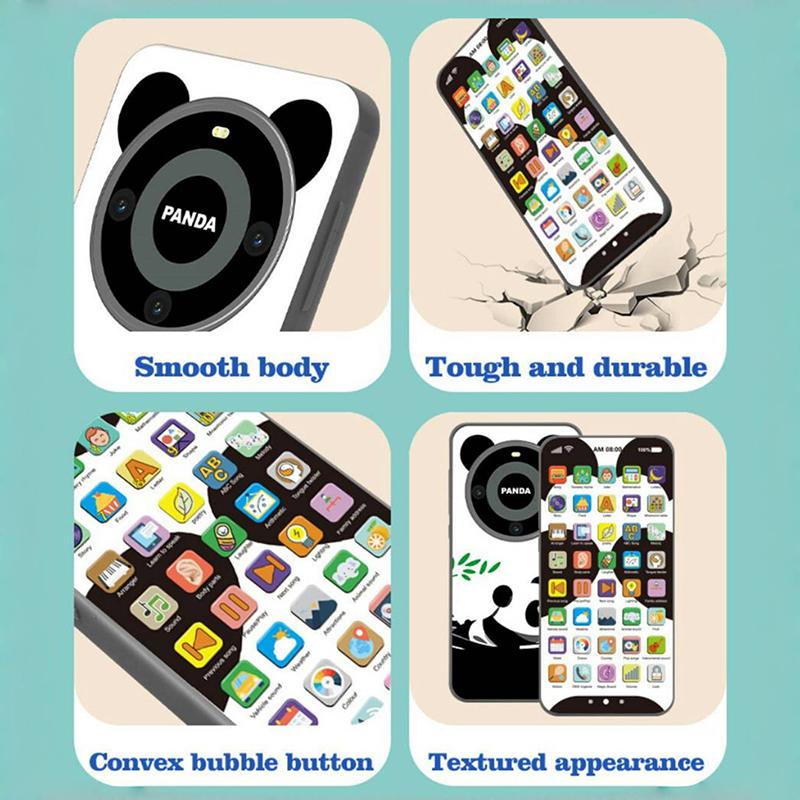 1 Set Smartphone Early Mobile Phone With Light Touch Screen Phone Rechargeable 10000 Functions Educational Content Kids Toy