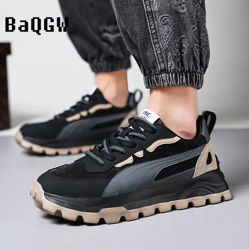 Noua tendință toamnă iarnă pantofi bărbați pantofi sport la modă de designer Alergare în aer liber Confortabil respirabil cald lux cu șireturi