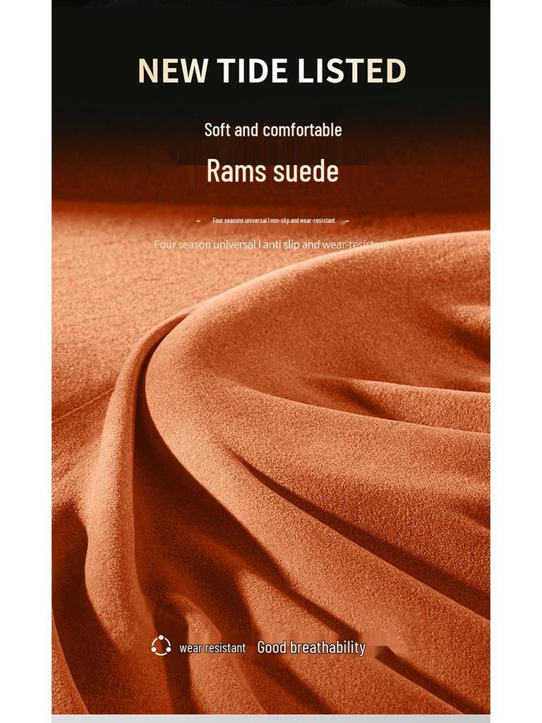 Universal Non-Slip Suede Steering Wheel Cover - Sweat-Absorbent, All-Season Design